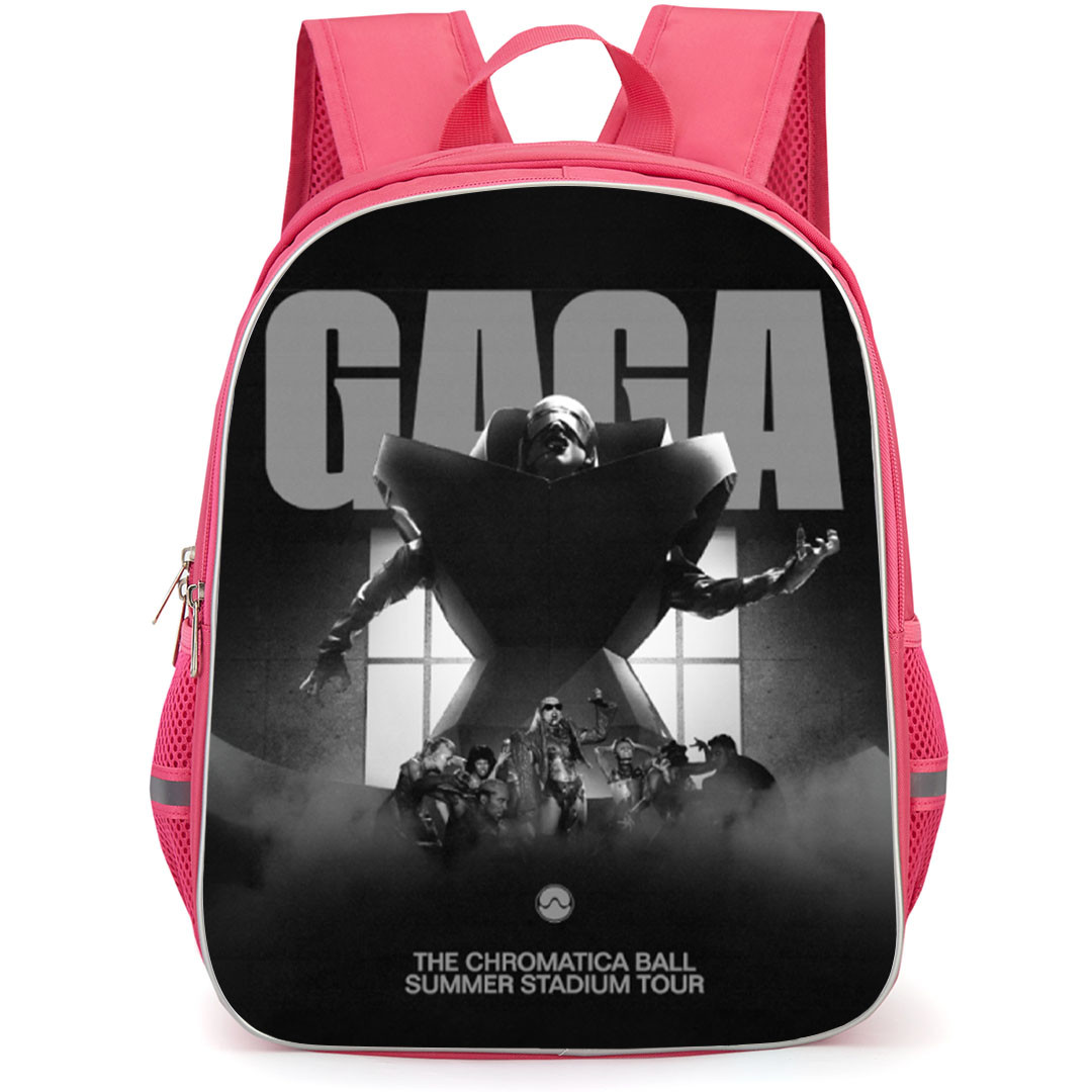 Lady Gaga Backpack School Bag StudentPack - Lady Gaga Chromatica Ball Summer Stadium Tour Poster