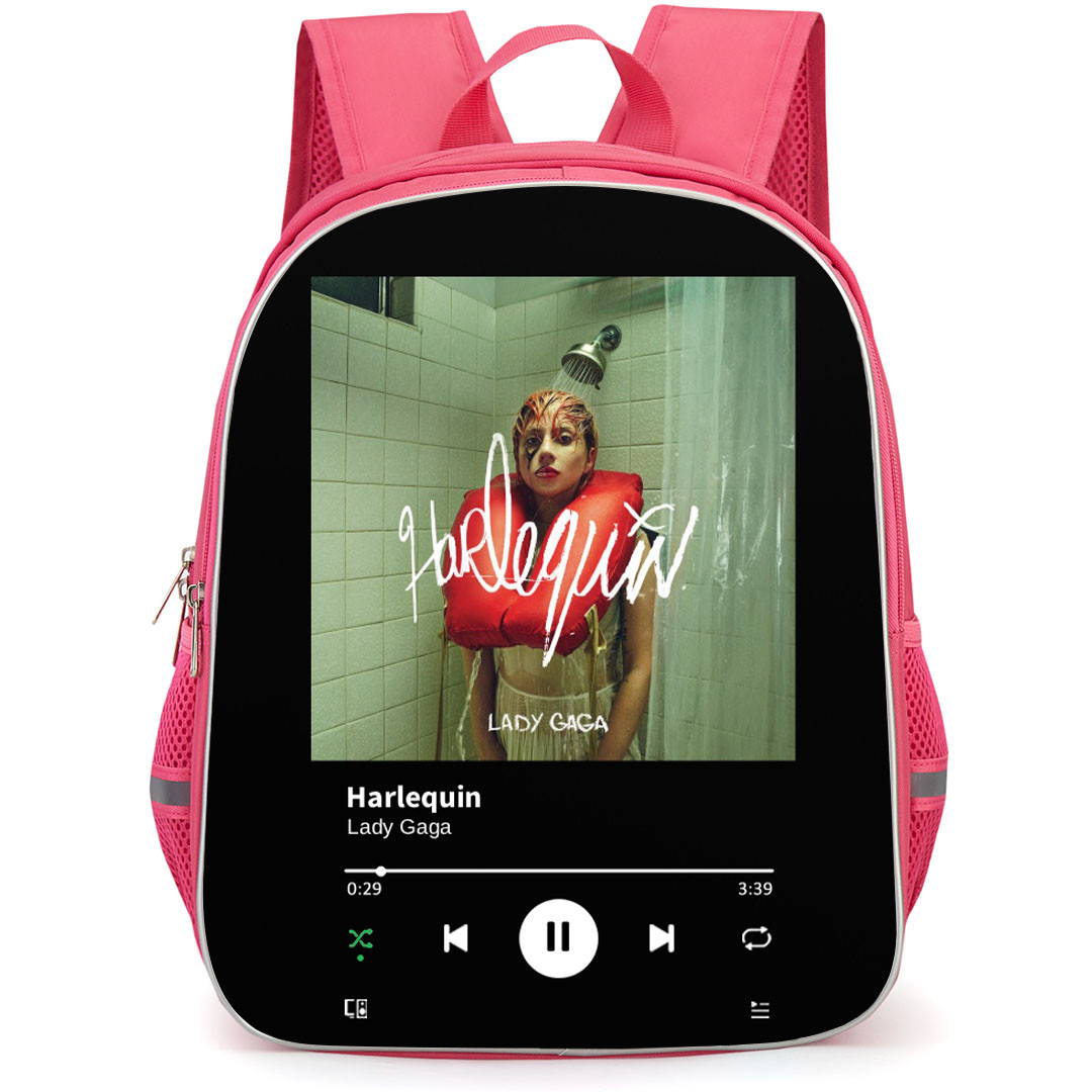 Lady Gaga Backpack School Bag StudentPack - Lady Gaga Harlequin Album Art