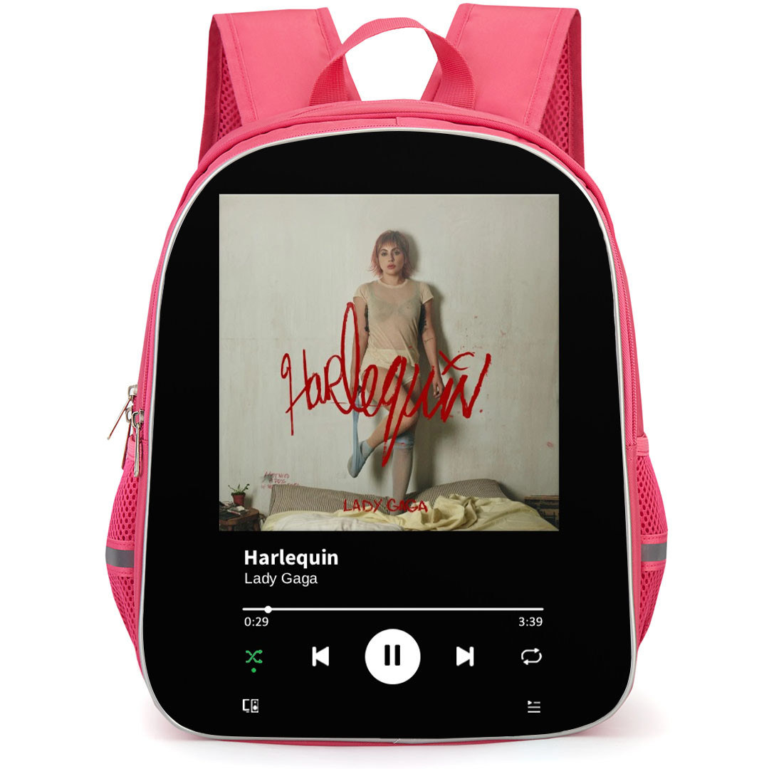 Lady Gaga Backpack School Bag StudentPack - Lady Gaga Harlequin Album Cover