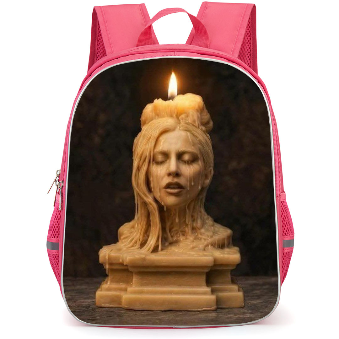 Lady Gaga Backpack School Bag StudentPack - Lady Gaga Melting Candle