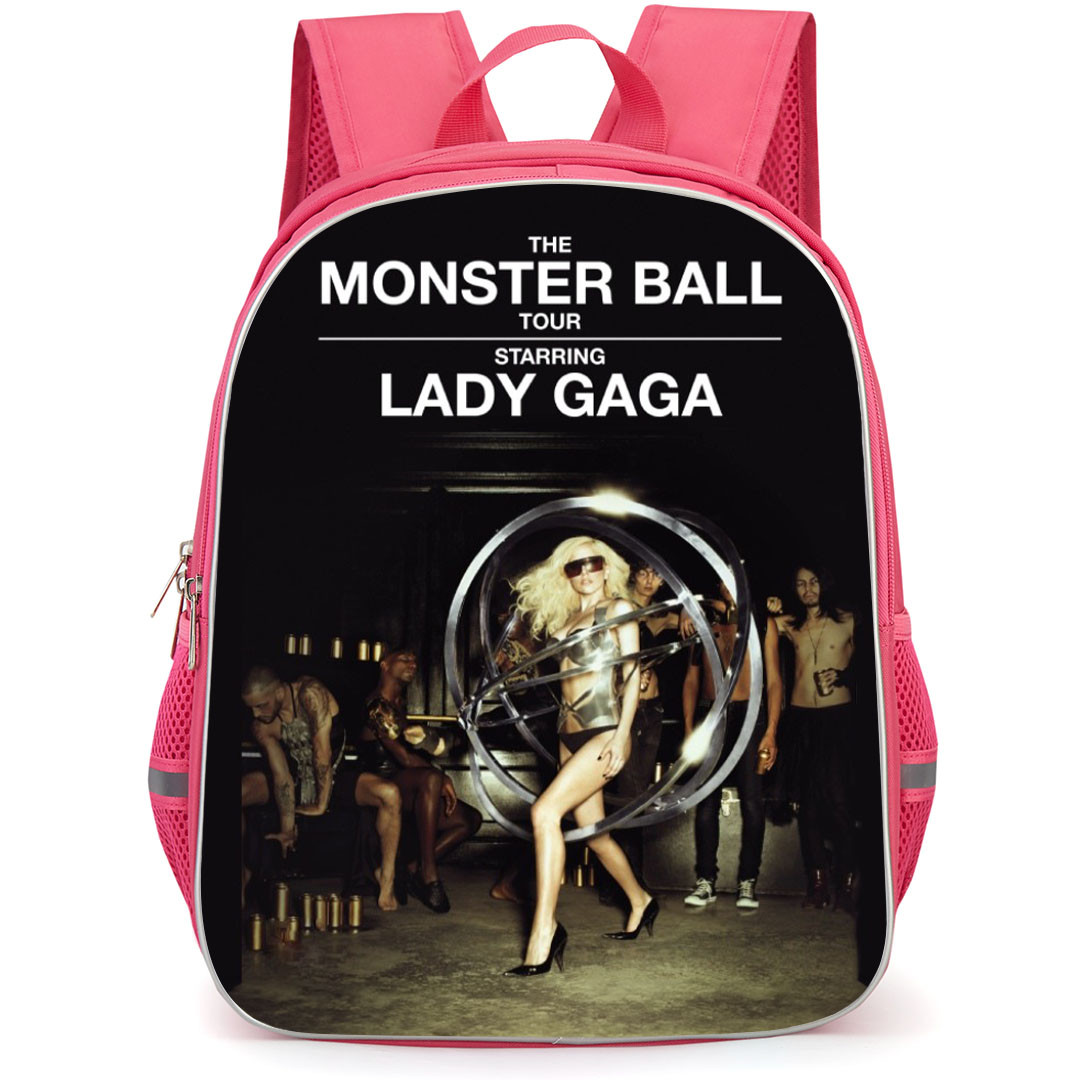 Lady Gaga Backpack School Bag StudentPack - Lady Gaga Monster Ball Tour Poster