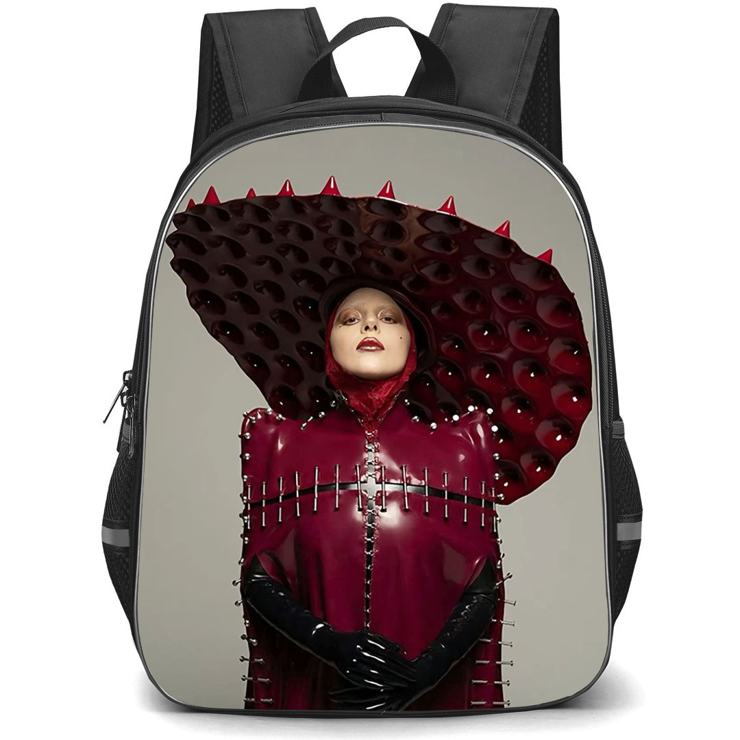 Lady Gaga Backpack StudentPack - Lady Gaga Mayhem Portrait Grey Background