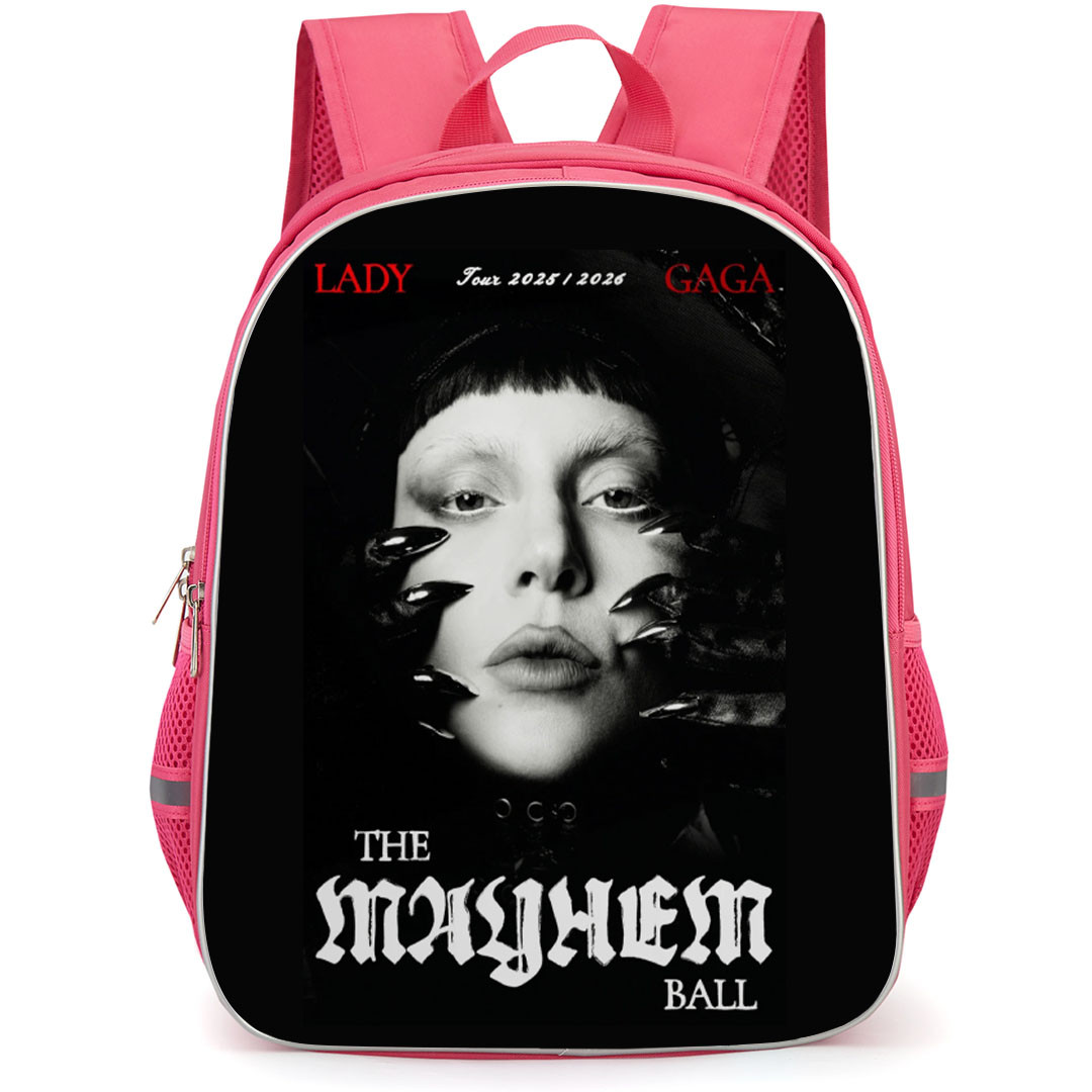 Lady Gaga Backpack School Bag StudentPack - Lady Gaga The Mayhem Ball Tour Poster