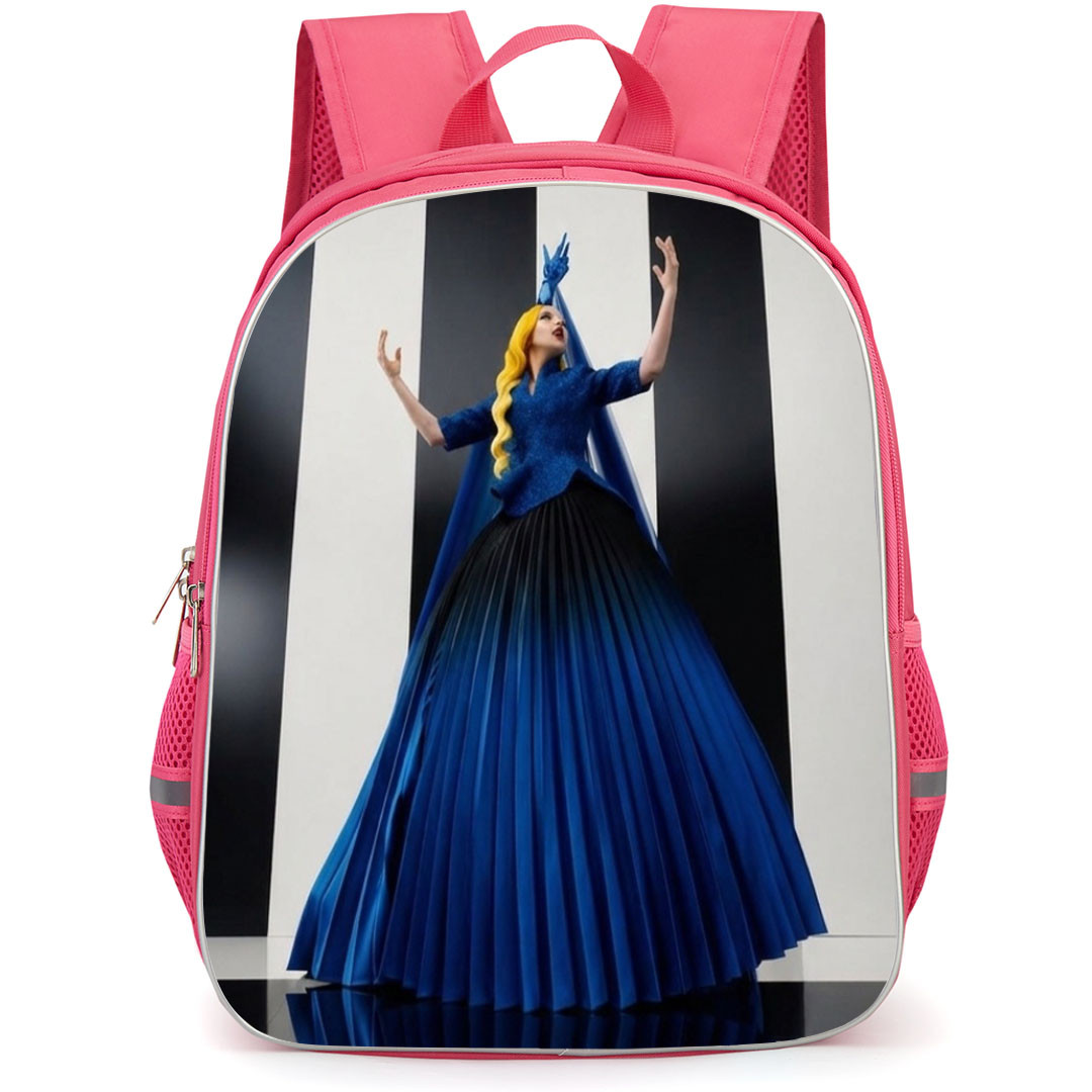 Lady Gaga Backpack School Bag StudentPack - Lady Gaga Wearing Blue Gown