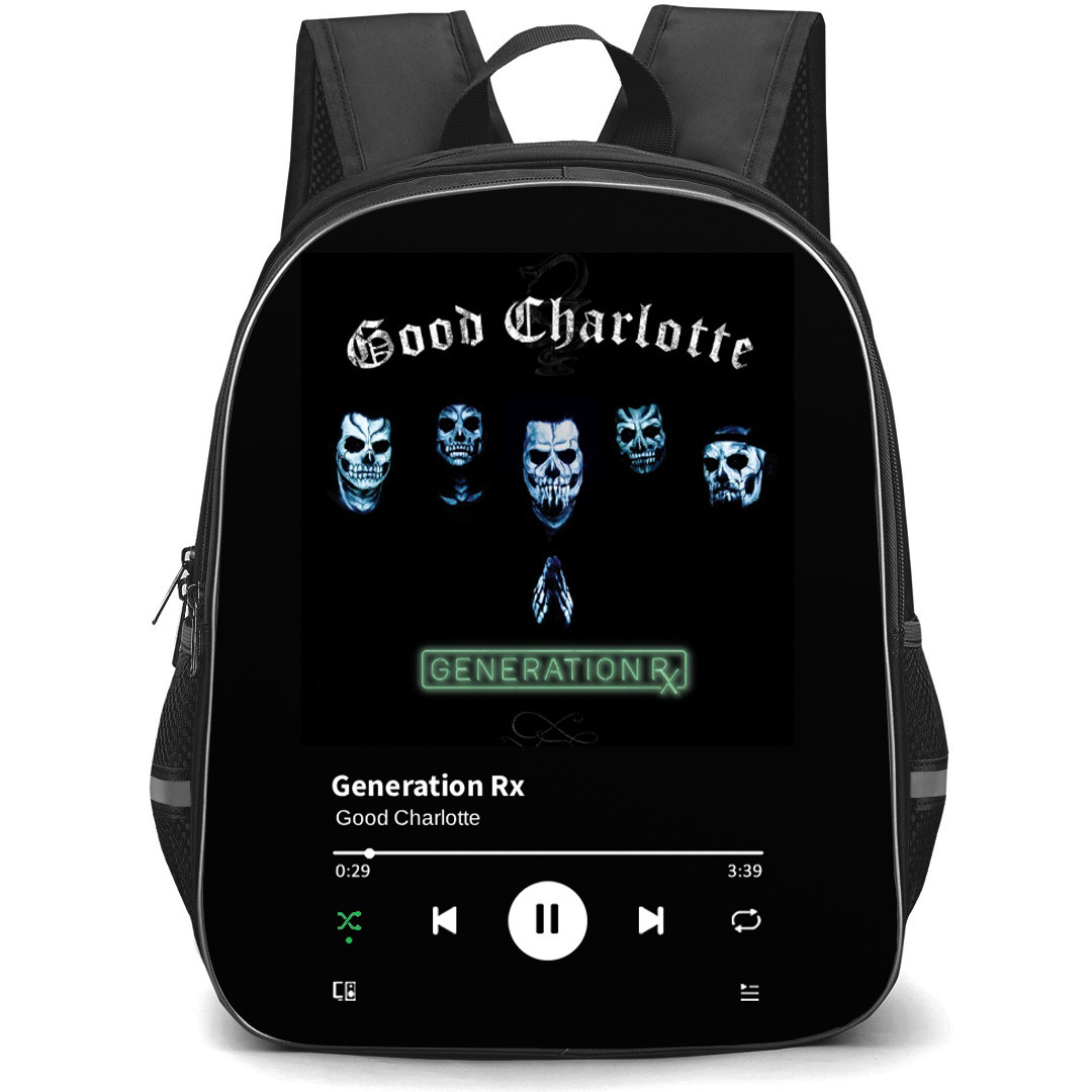Good Charlotte Backpack School Bag StudentPack - Good Charlotte Generation Rx Album Cover