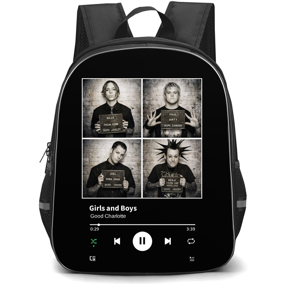 Good Charlotte Backpack School Bag StudentPack - Good Charlotte Girls and Boys Album Art