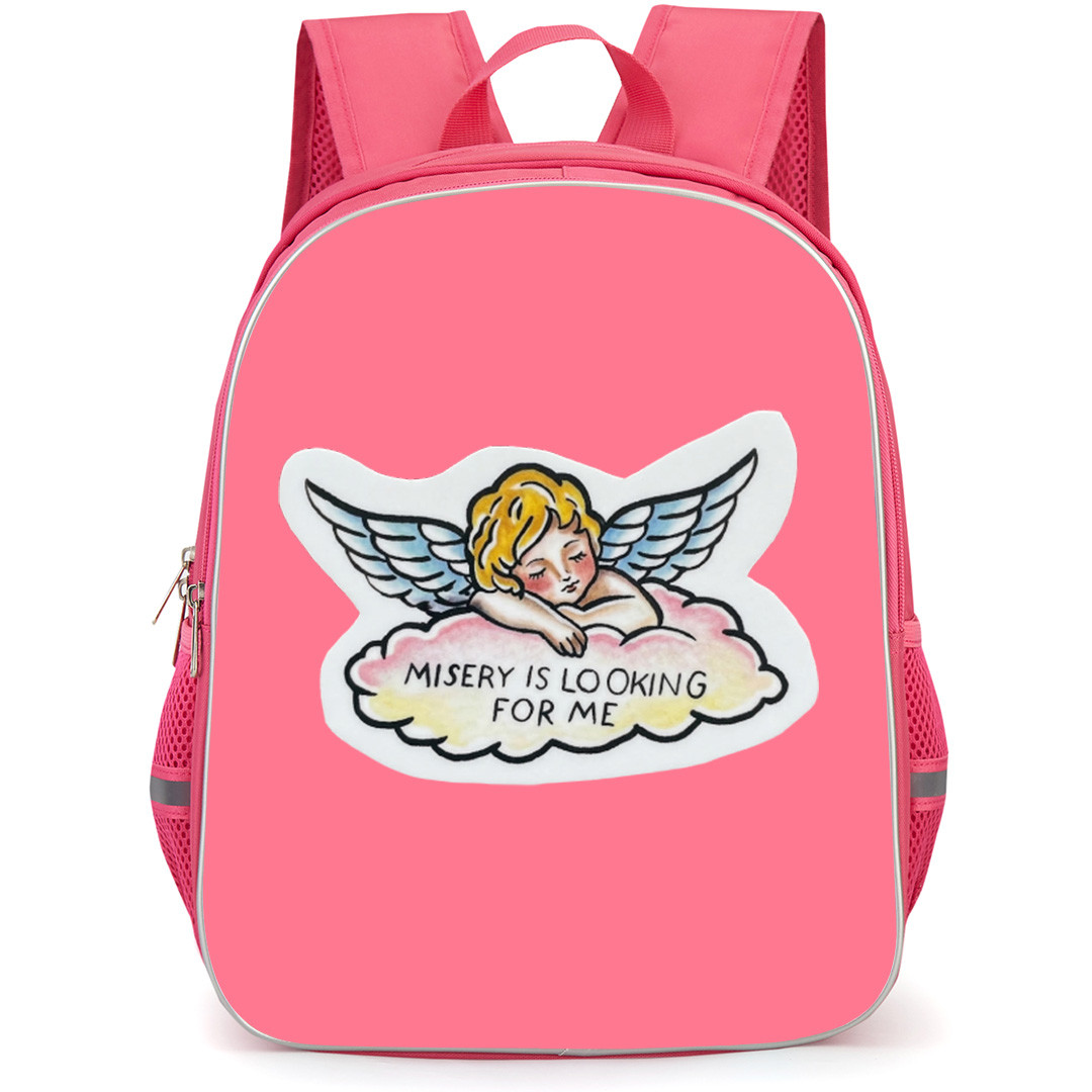 Good Charlotte Backpack School Bag StudentPack - Good Charlotte Misery Is Looking For Me Sticker Art