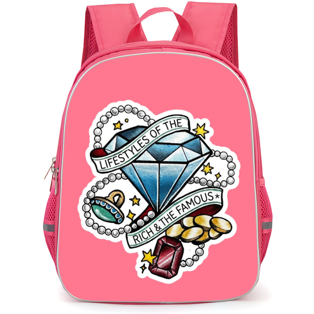 Good Charlotte Backpack School Bag StudentPack - Good Charlotte The Lifestyle Of The Rich Sticker Art