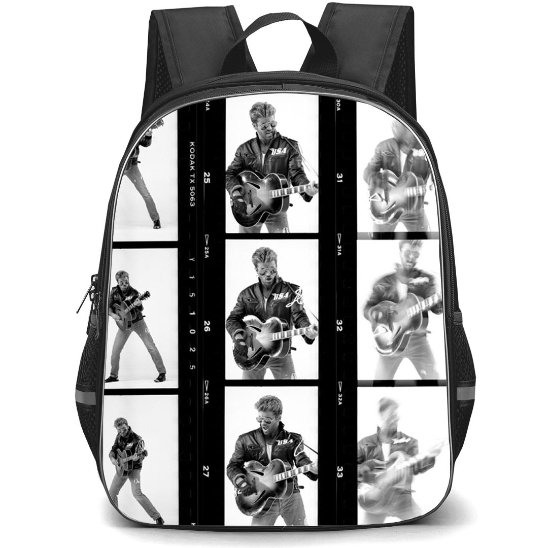 George Michael Backpack School Bag StudentPack - George Michael Film Collage