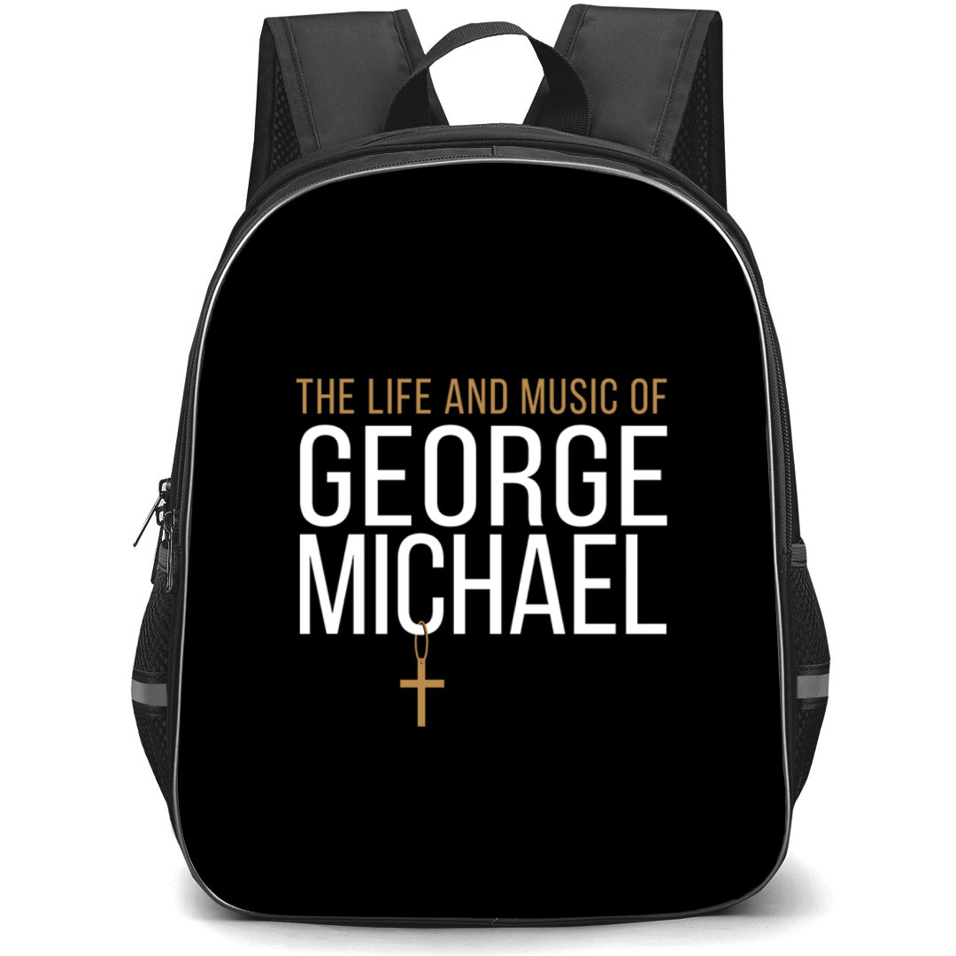 George Michael Backpack School Bag StudentPack - George Michael The Life And Music Of George Michael Logo