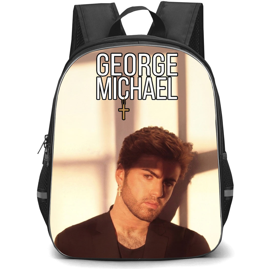 George Michael Backpack School Bag StudentPack - George Michael Side Portrait White Background