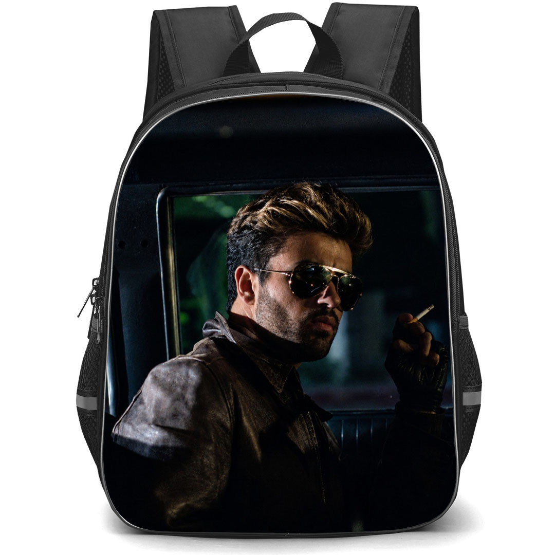 George Michael Backpack School Bag StudentPack - George Michael Smoking In Car Pose