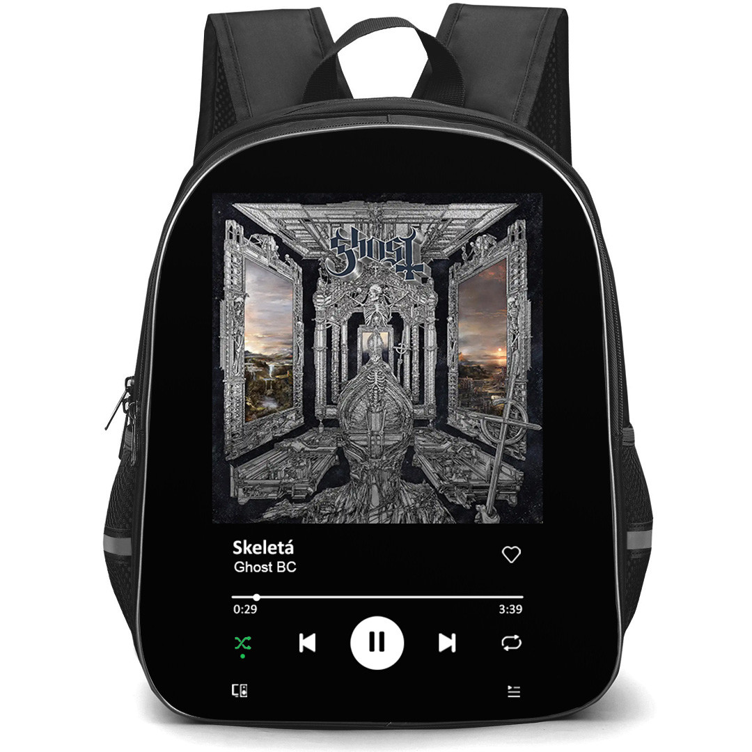 Ghost BC Backpack School Bag StudentPack - Ghost BC Skeleta Album Cover Spotify Library Poster