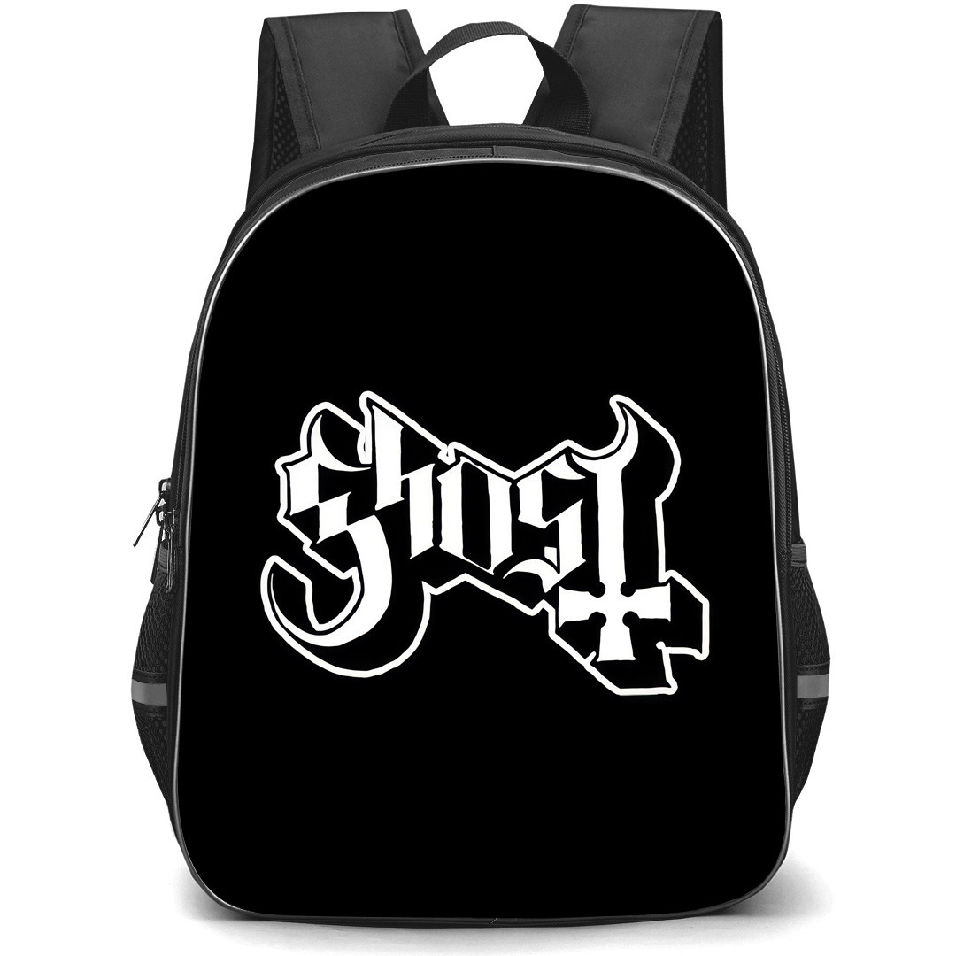 Ghost BC Backpack School Bag StudentPack - Ghost BC Text Logo Sticker