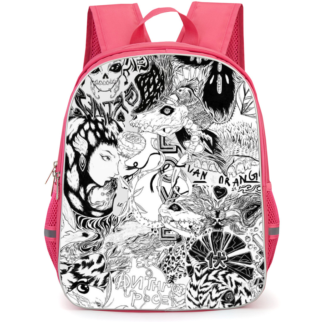 Grimes Backpack School Bag StudentPack - Grimes Comic Art Collage