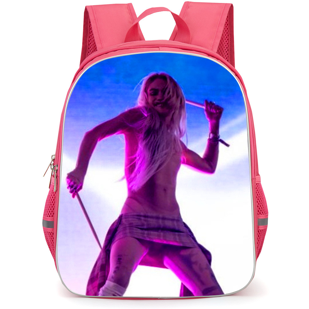 Grimes Backpack School Bag StudentPack - Grimes Side Portrait Blue Background