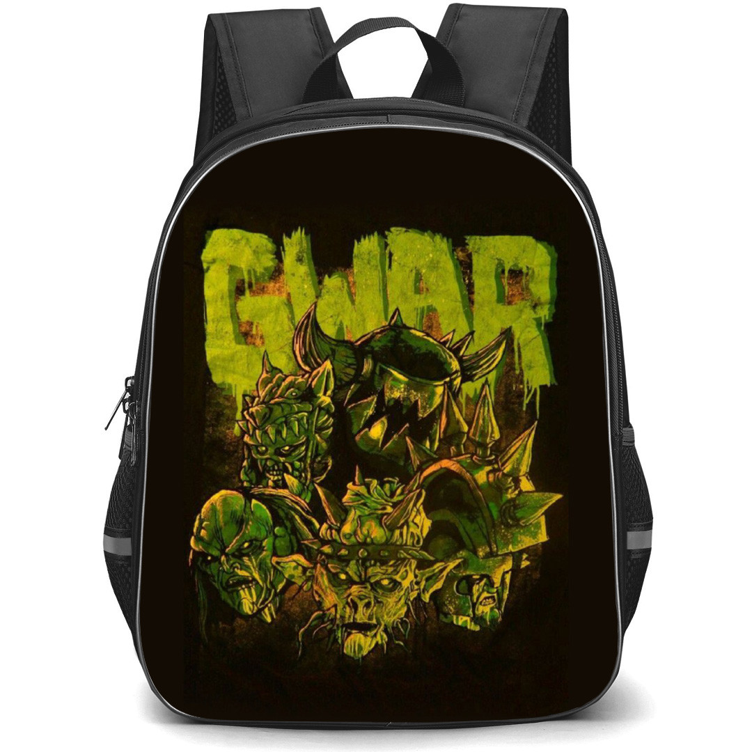 Gwar Backpack School Bag StudentPack - Band Brown Monster Cartoon Art