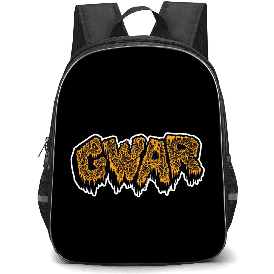 Gwar Backpack School Bag StudentPack - Band Logo Wordmark Sticker Illustration Art