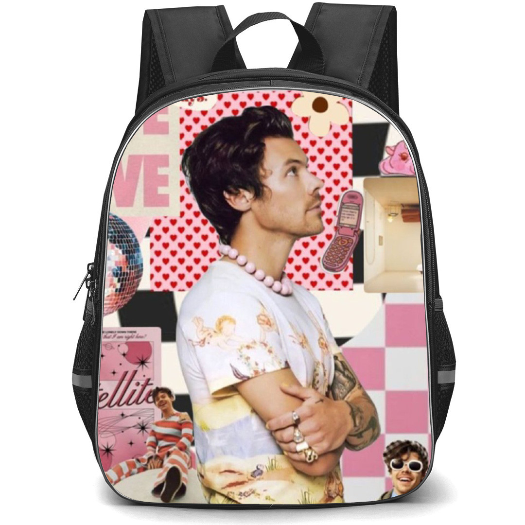 Harry Styles Backpack School Bag StudentPack - Harry Styles You Showed Me Collage