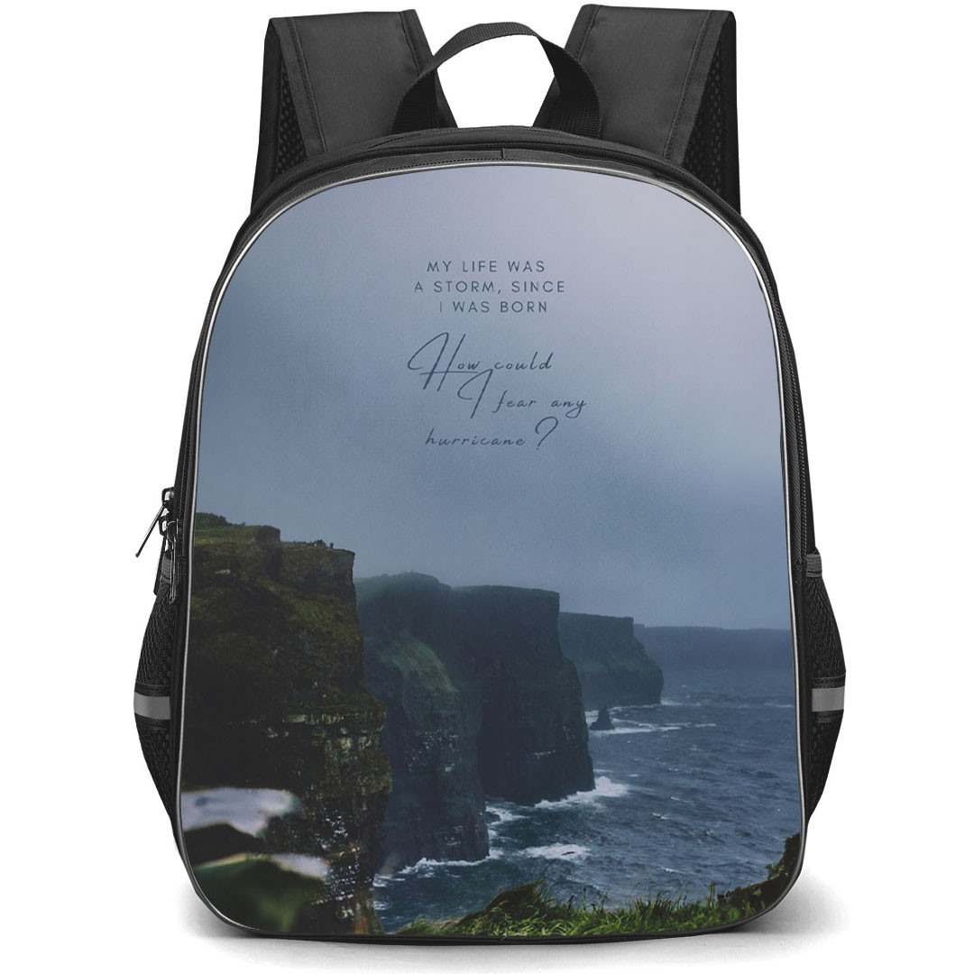 Hozier Backpack StudentPack - Hozier My Life Was A Storm Since I was Born Lyric Poster