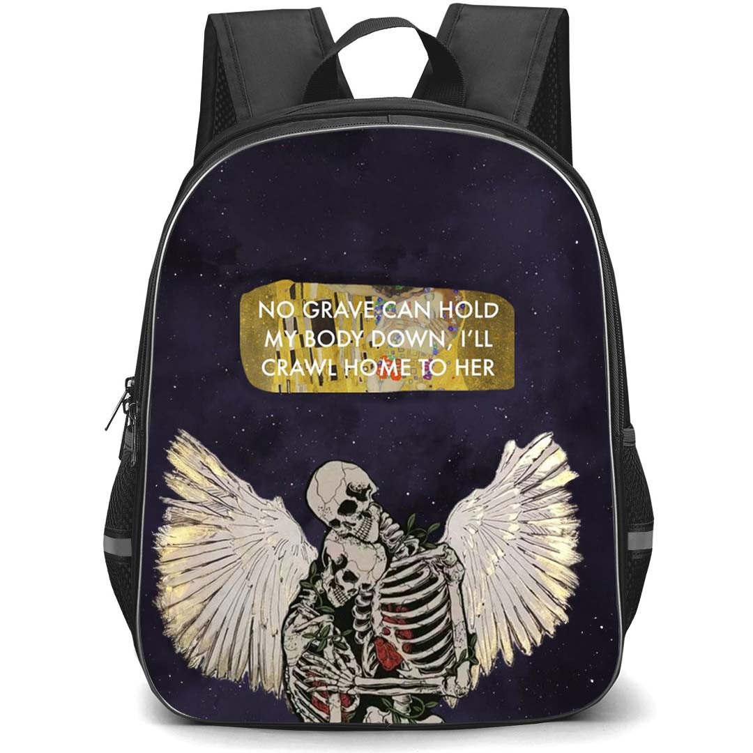 Hozier Backpack StudentPack - Hozier No Grave Can Hold My Body Down Lyrics Poster