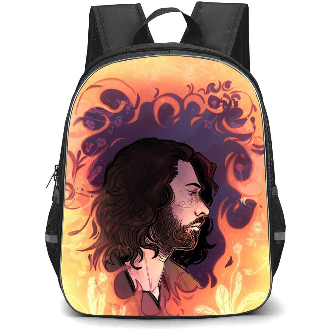 Hozier Backpack StudentPack - Hozier Through Me The Fire Illustration Art