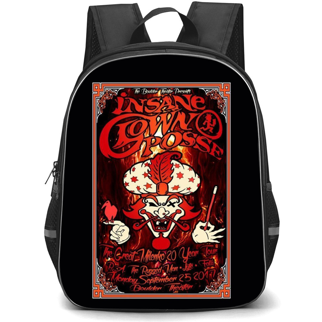 Insane Clown Posse Backpack School Bag StudentPack - Insane Clown Posse The Great Milenko 20 Year Tour