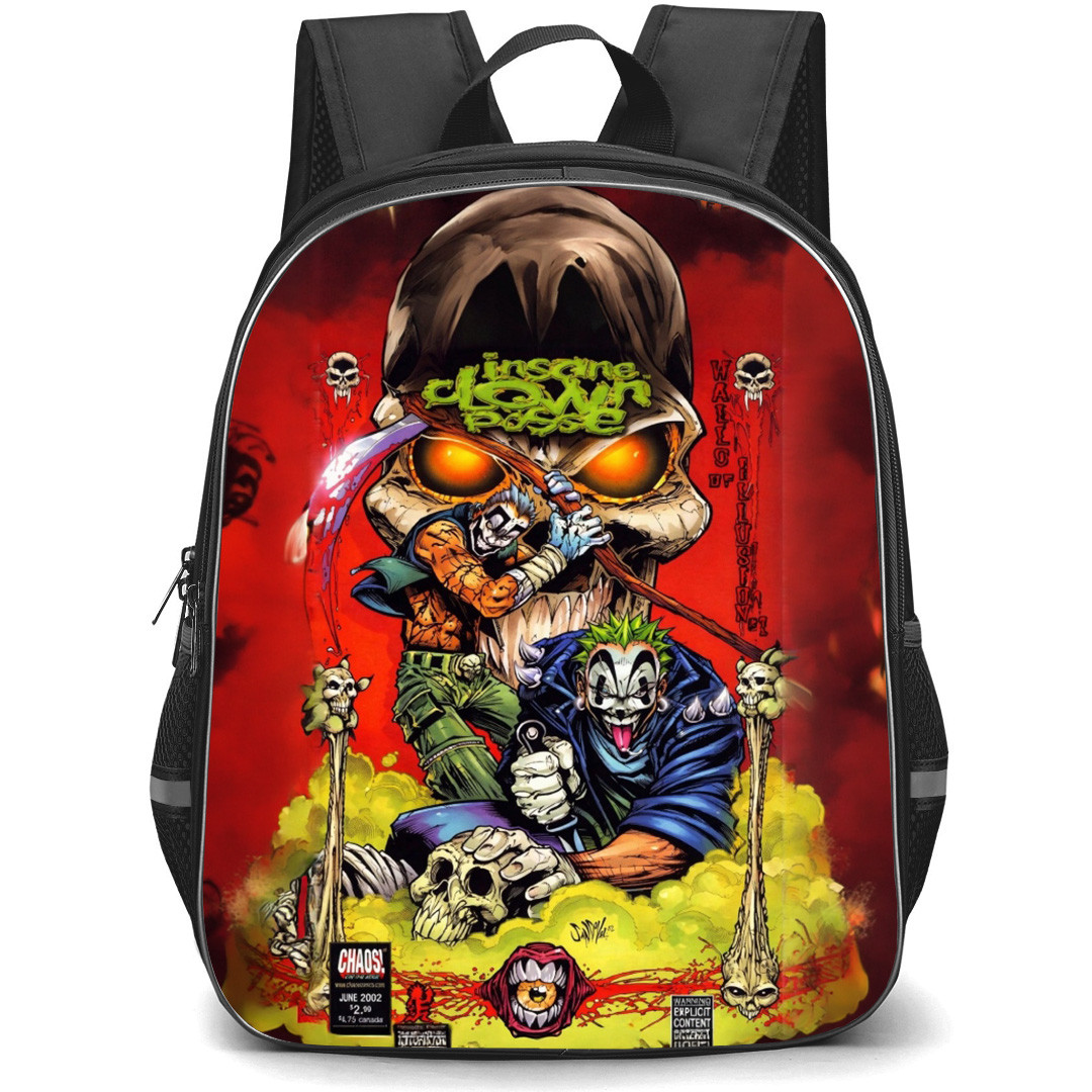 Insane Clown Posse Backpack School Bag StudentPack - Insane Clown Posse Wall Of Illusion Comic Art