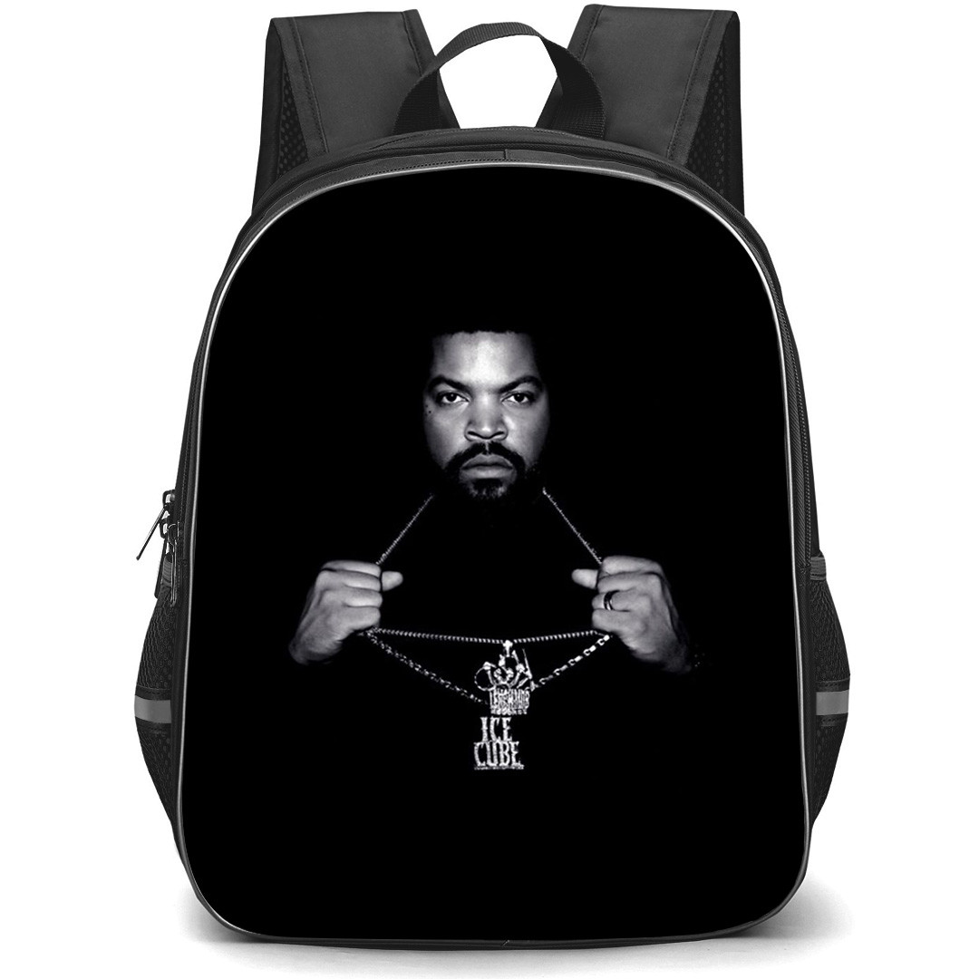 Ice Cube Backpack StudentPack - Ice Cube Hip Hop Grayscale Poster