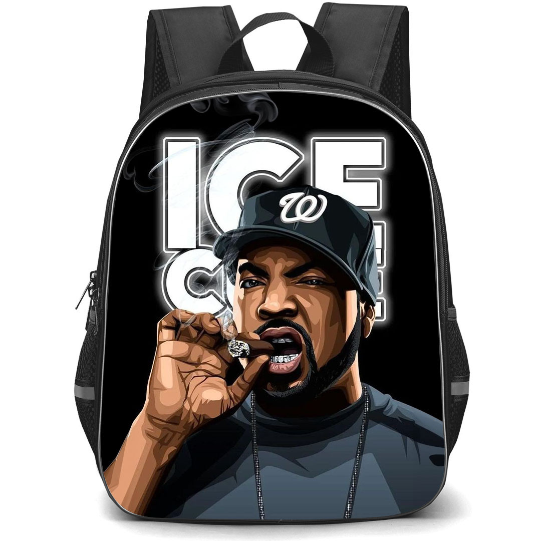 Ice Cube Backpack StudentPack - Ice Cube Illustration Art By Sundanese