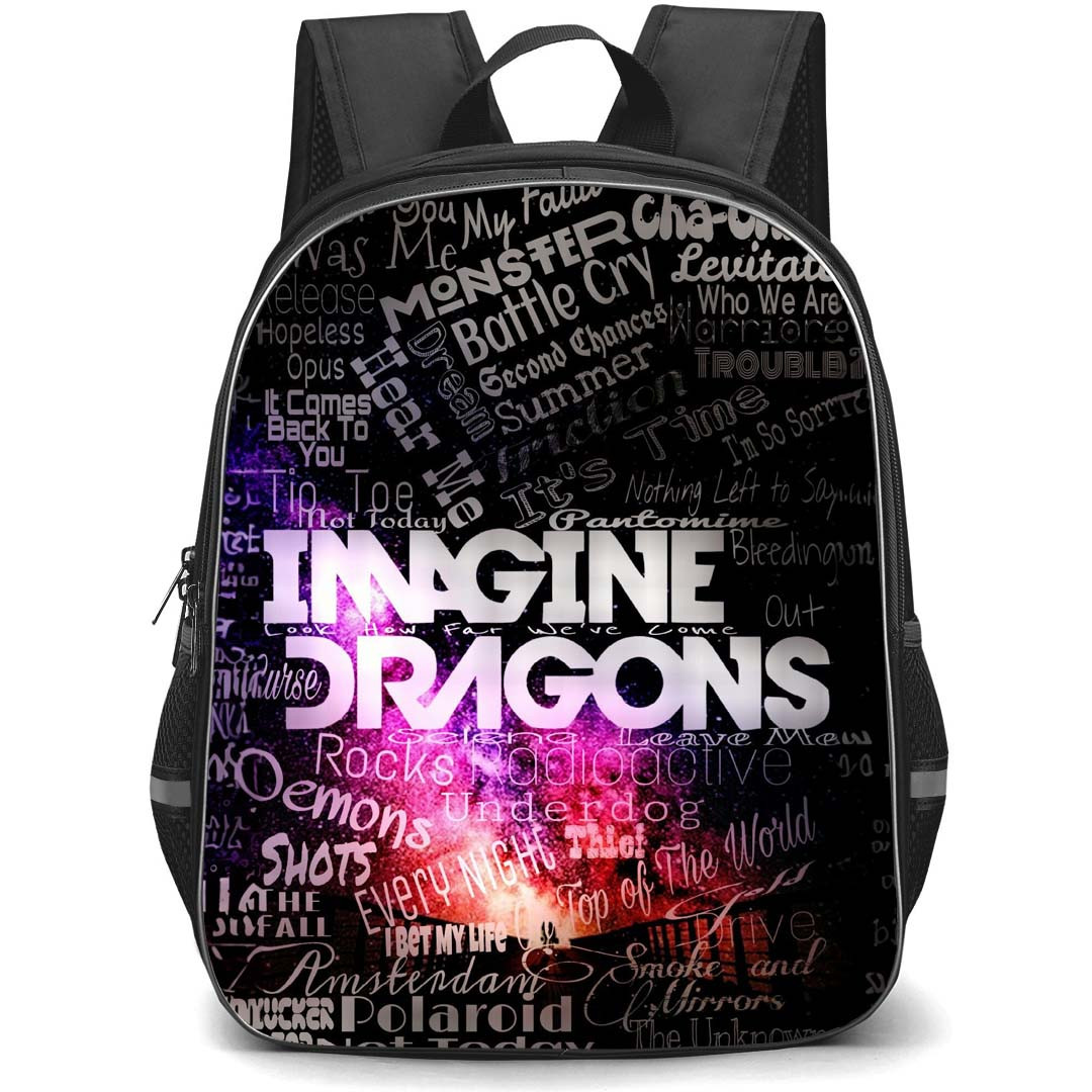 Imagine Dragons Backpack StudentPack - Imagine Dragons Lyrics Word Art Poster