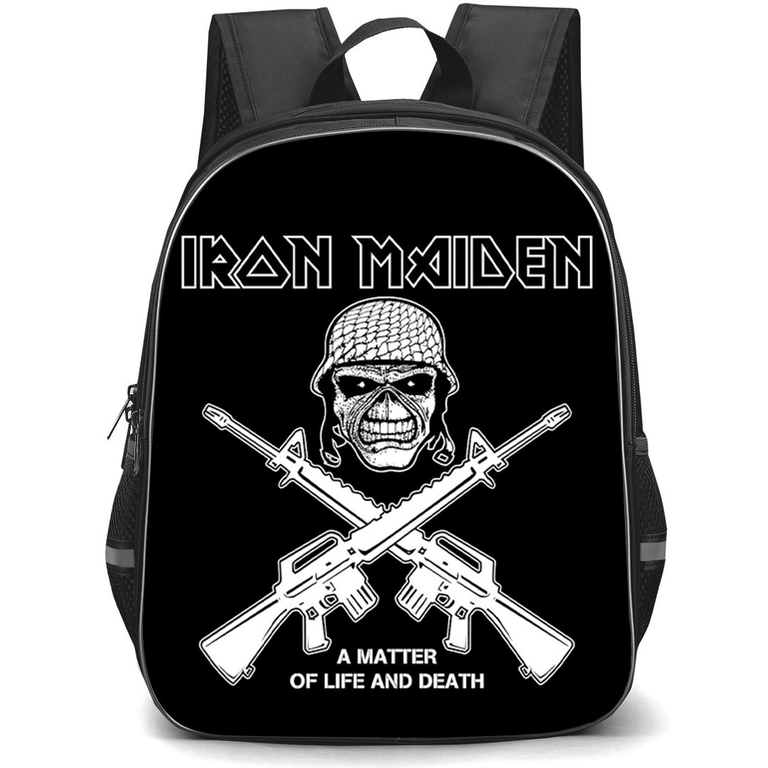 Iron Maiden Backpack School Bag StudentPack - Iron Maiden Life And Death Poster
