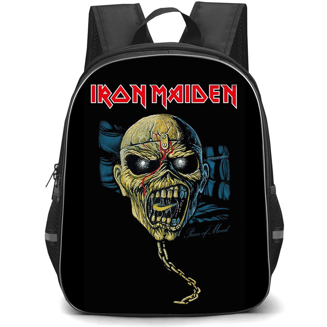 Iron Maiden Backpack School Bag StudentPack - Iron Maiden Zombie Head Poster