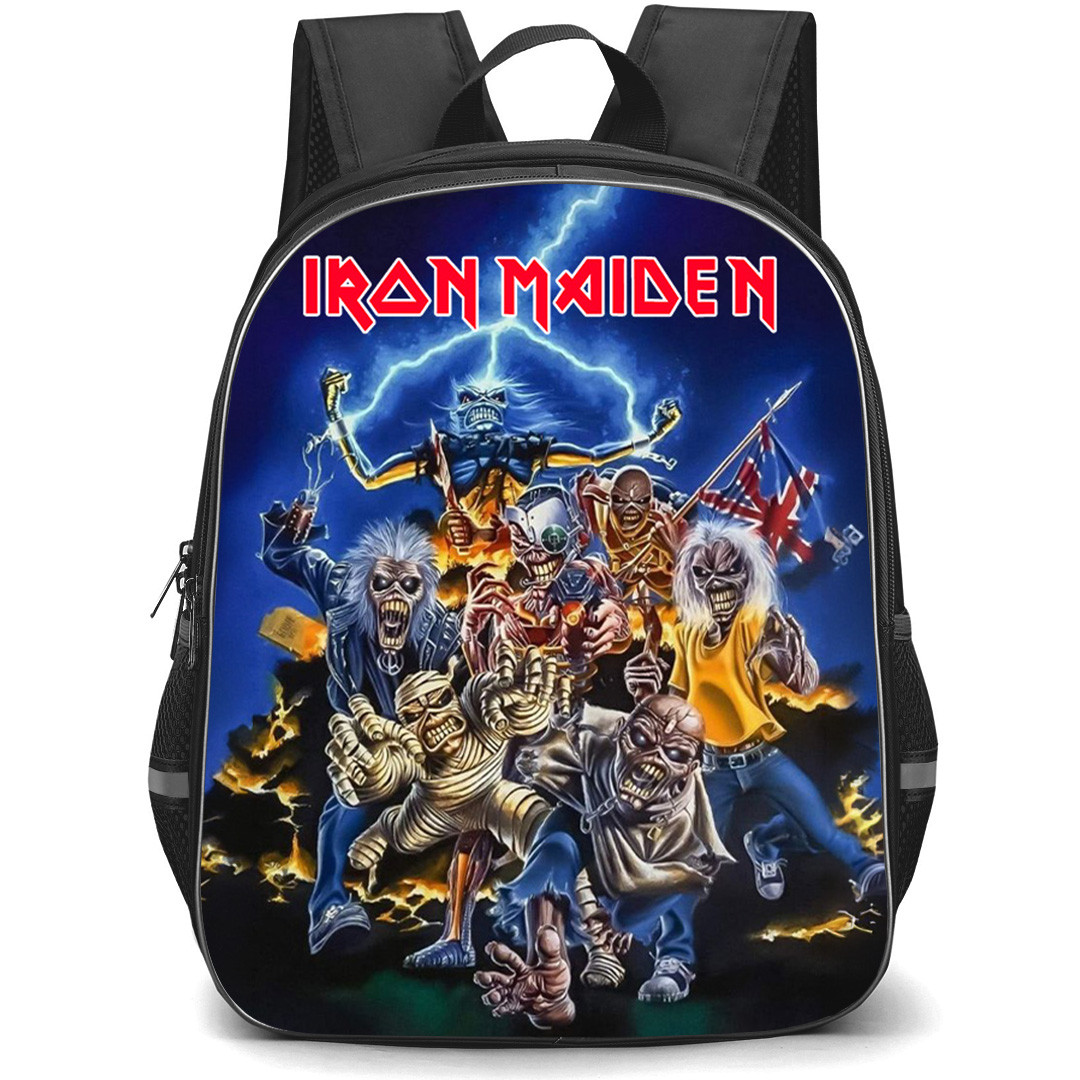 Iron Maiden Backpack School Bag StudentPack - Iron Maiden Zombies Attack Poster