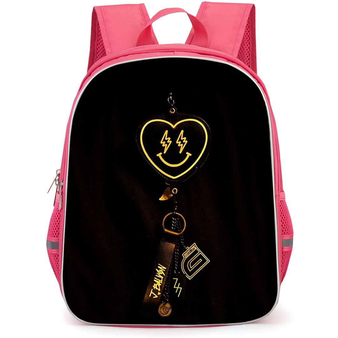 J Balvin Backpack StudentPack - J Balvin Keyring On Black Background