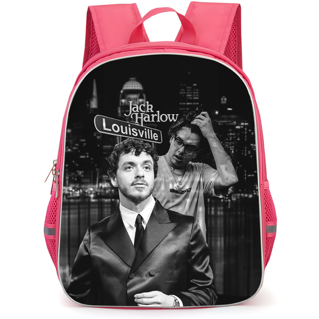 Jack Harlow Backpack StudentPack - Jack Harlow Louisville Tour Grayscale Poster