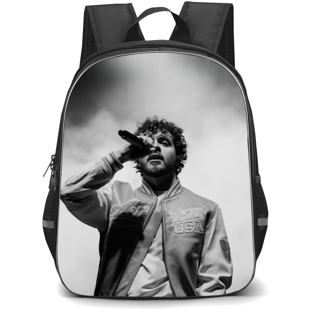 Jack Harlow Backpack StudentPack - Jack Harlow Performing Grayscale Poster