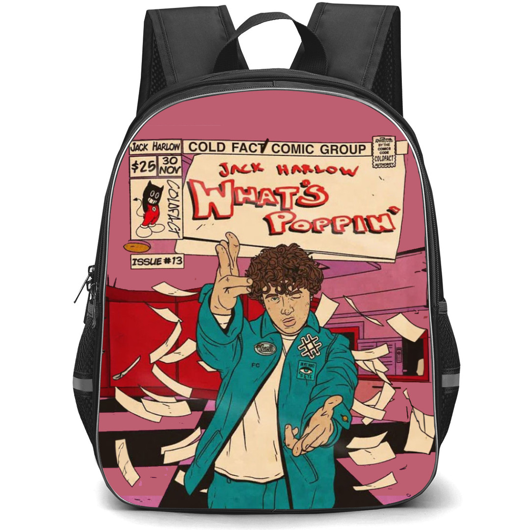 Jack Harlow Backpack StudentPack - Jack Harlow Whats Poppin Comic Art Poster