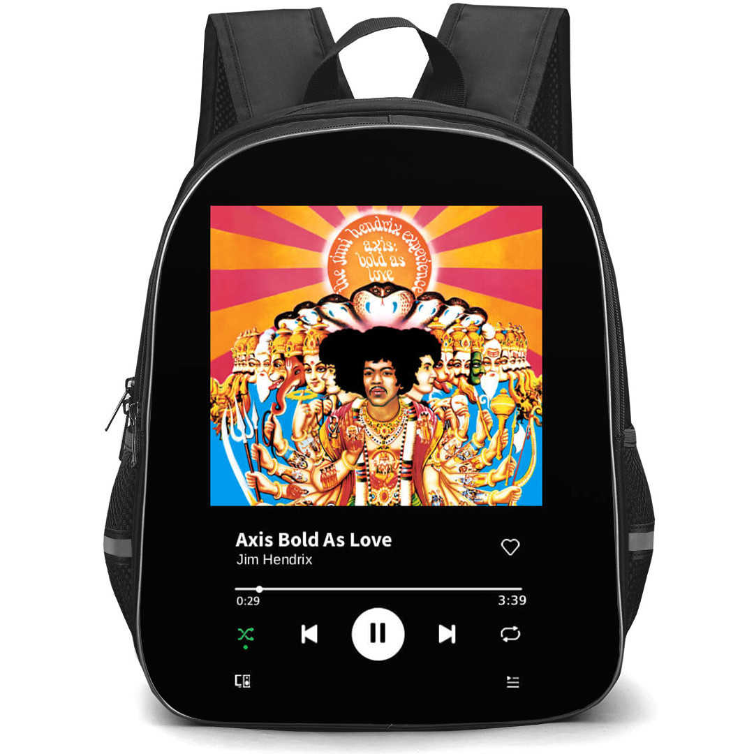 Jim Hendrix Backpack School Bag StudentPack - Jim Hendrix Axis Bold As Love Album Cover