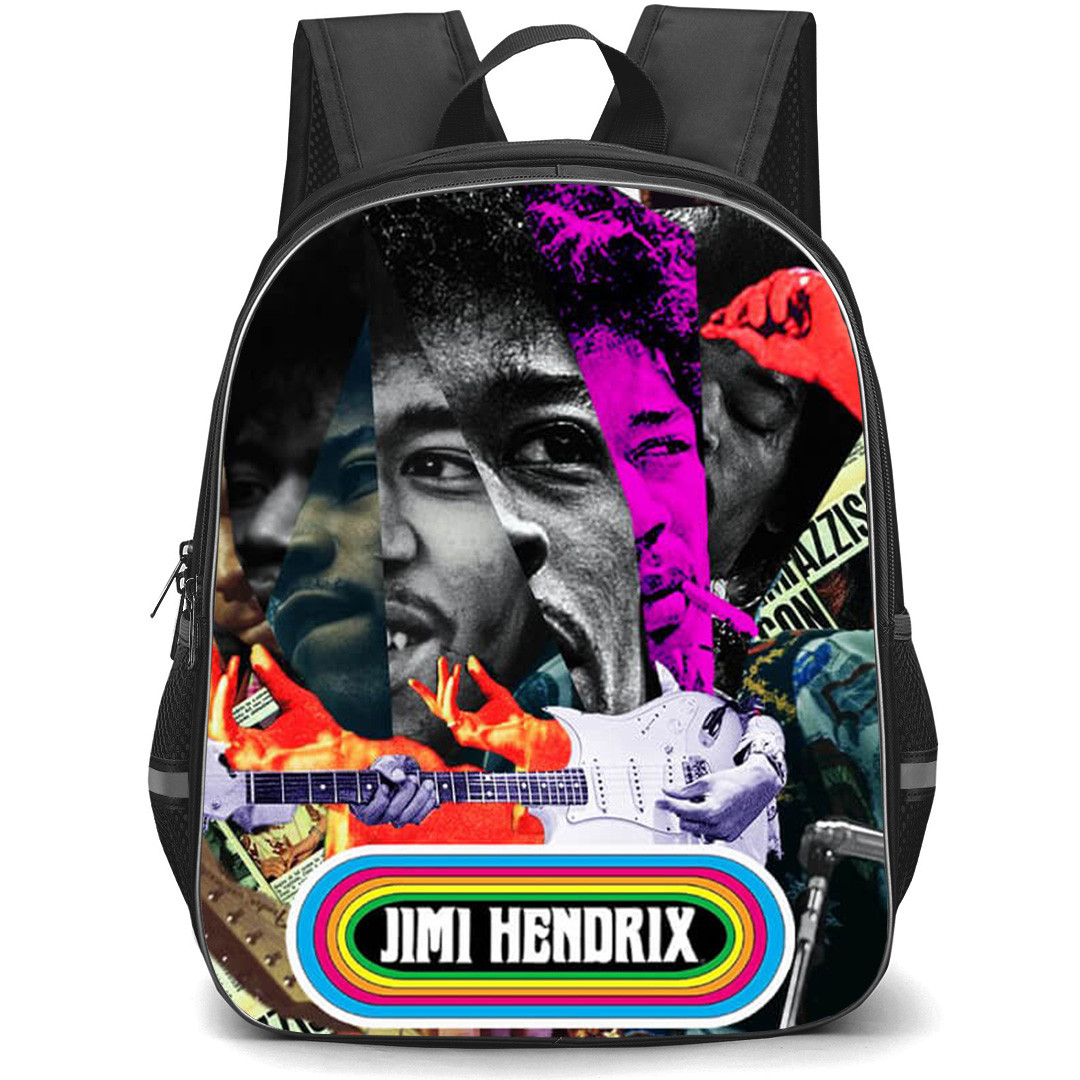 Jim Hendrix Backpack School Bag StudentPack - Jim Hendrix Guitar Collage