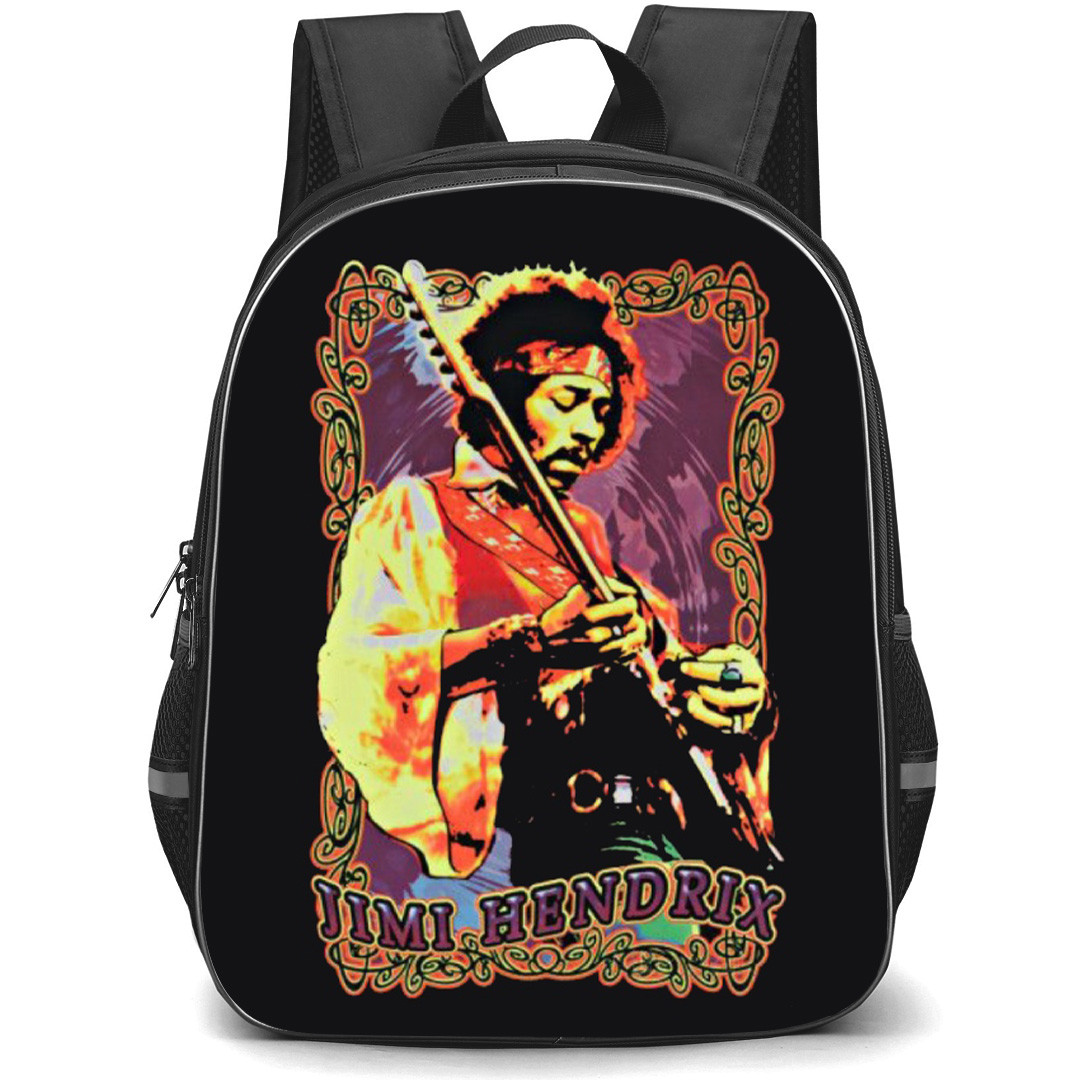 Jim Hendrix Backpack School Bag StudentPack - Jim Hendrix Side Portrait Poster