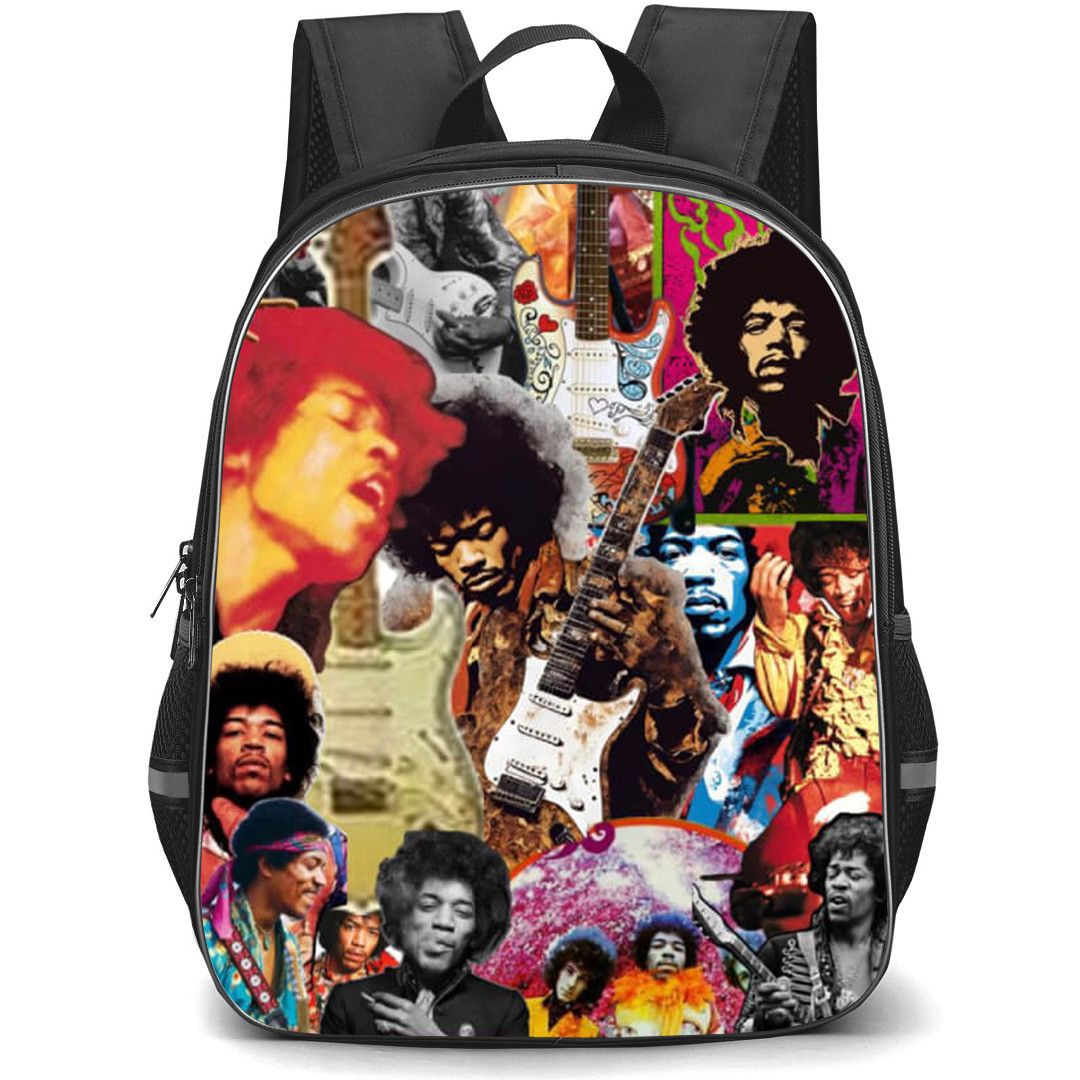 Jim Hendrix Backpack School Bag StudentPack - Jim Hendrix Singing Collage