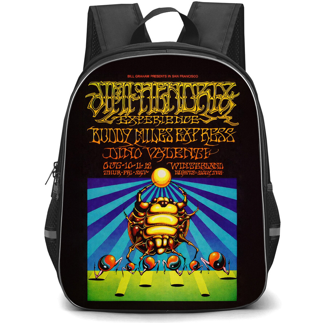 Jim Hendrix Backpack School Bag StudentPack - Jim Hendrix Winterland Nights Poster
