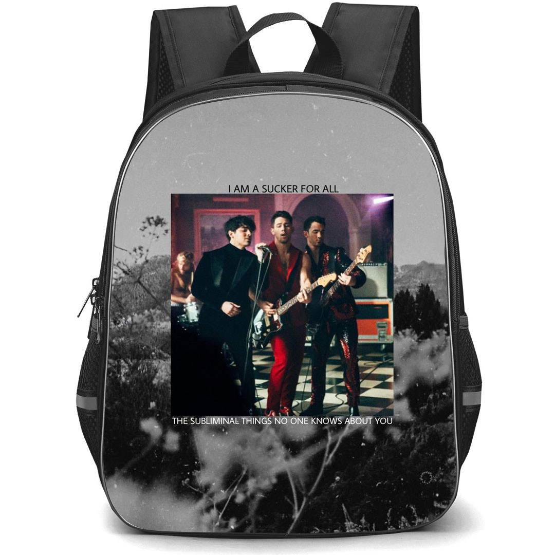 Joe Jonas Backpack StudentPack - Joe Jonas Performing I AM A Sucker For All Poster