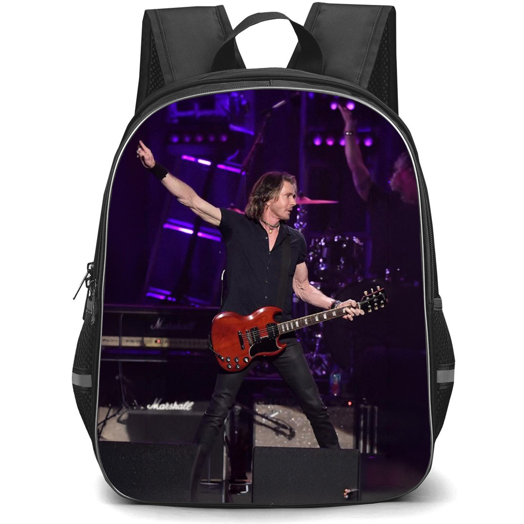 John Waite Backpack School Bag StudentPack - John Waite On Stage Holding Guitar Pose