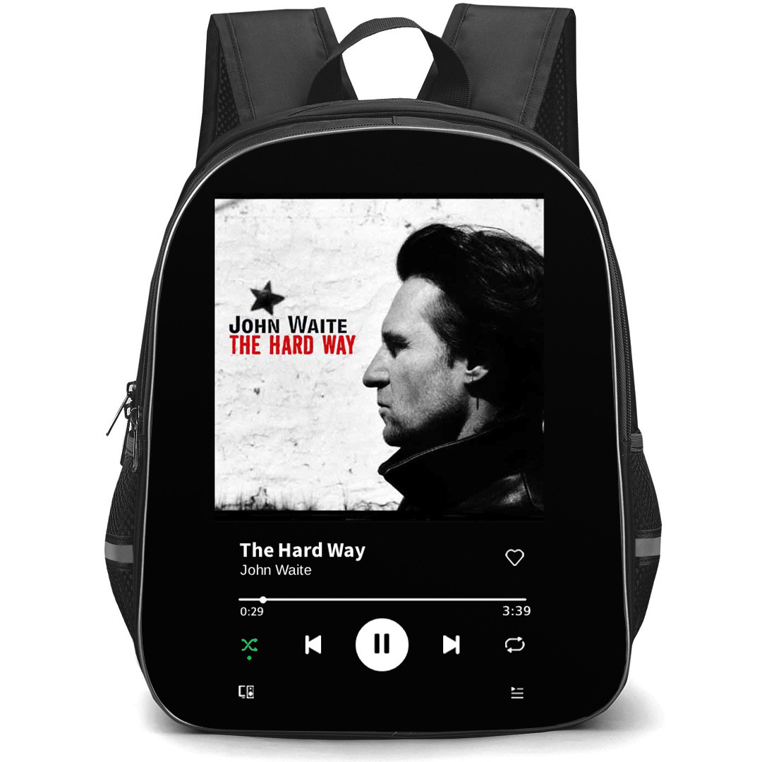 John Waite Backpack School Bag StudentPack - John Waite The Hard Way Album Cover