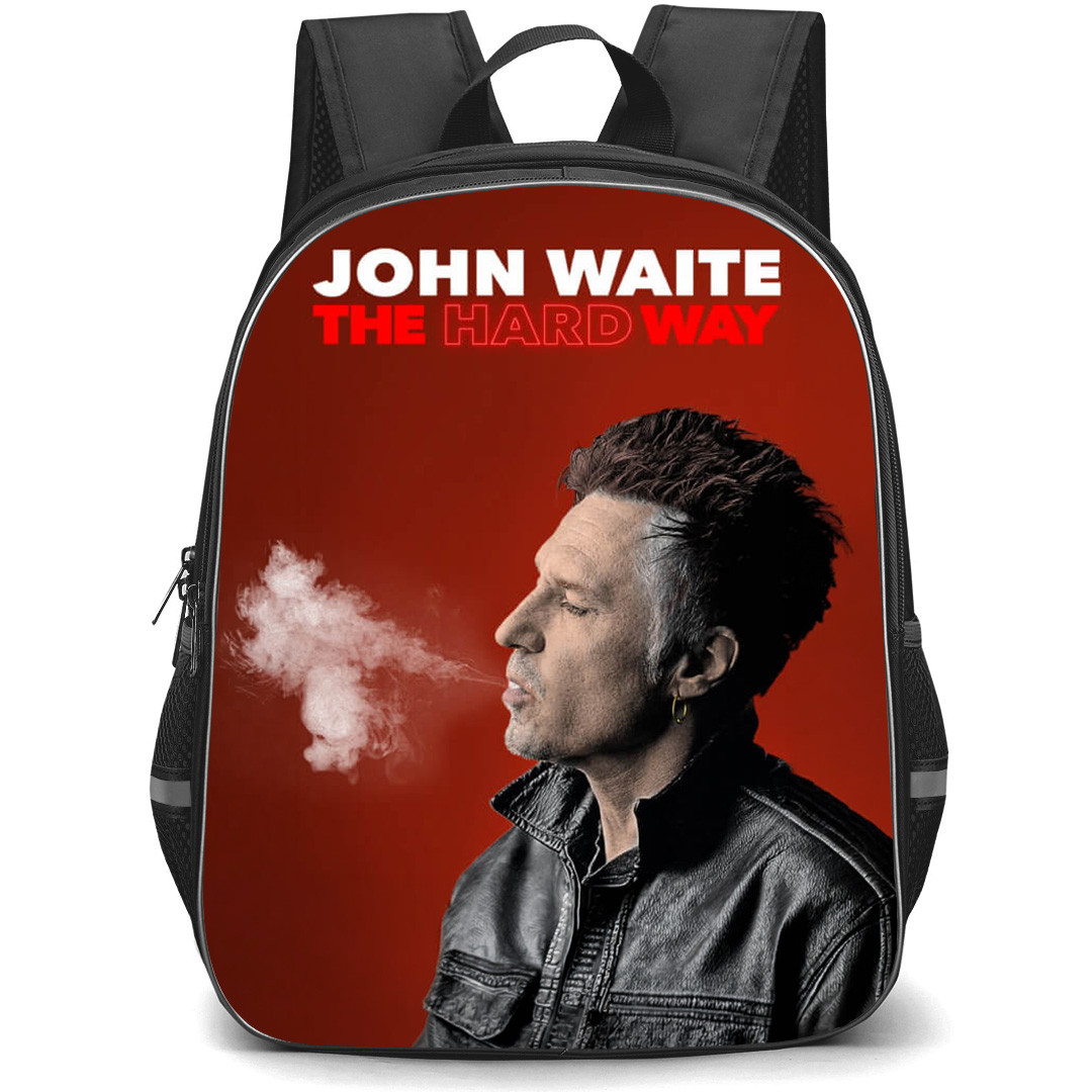 John Waite Backpack School Bag StudentPack - John Waite The Hard Way Side Portrait Poster