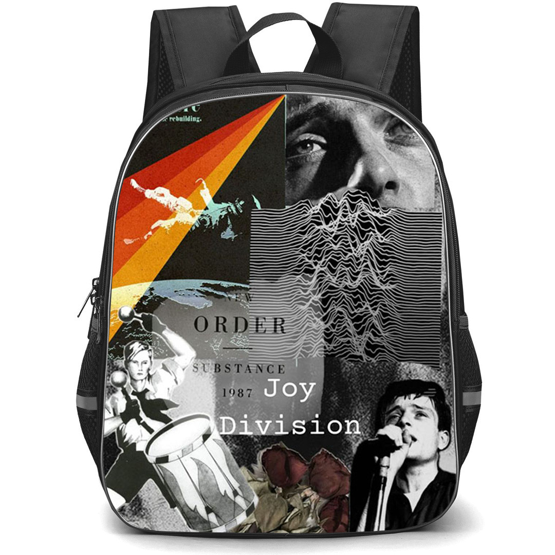 Joy Division Backpack School Bag StudentPack - Joy Division Album Collage Poster