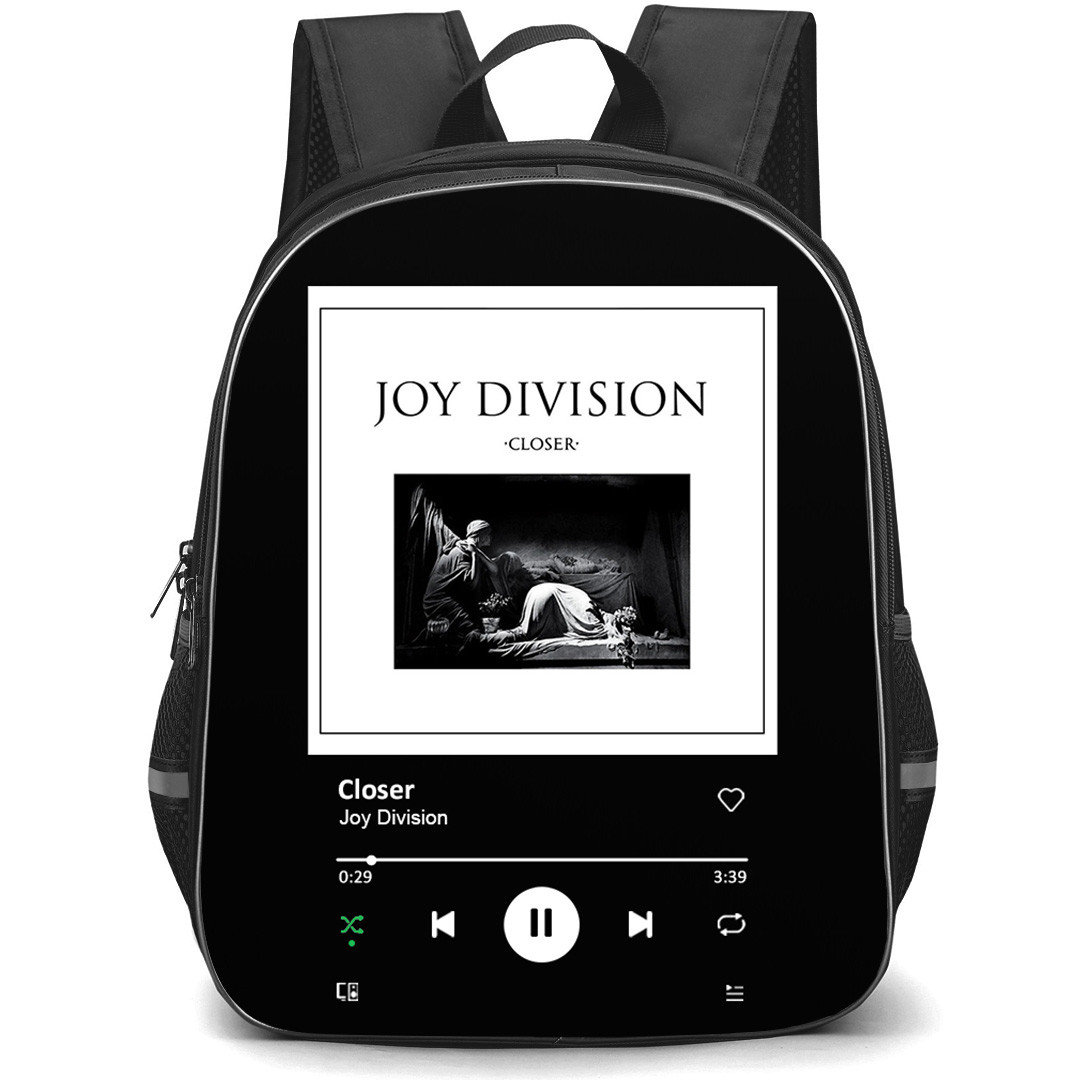 Joy Division Backpack School Bag StudentPack - Joy Division Closer Album Cover Spotify Library Poster