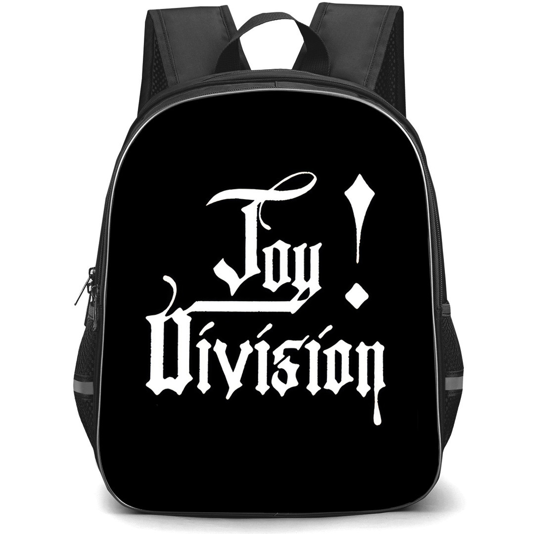 Joy Division Backpack School Bag StudentPack - Joy Division Gothic Style Logo On Black Background